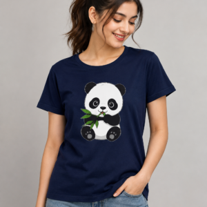 panda printed t-shirt for women
